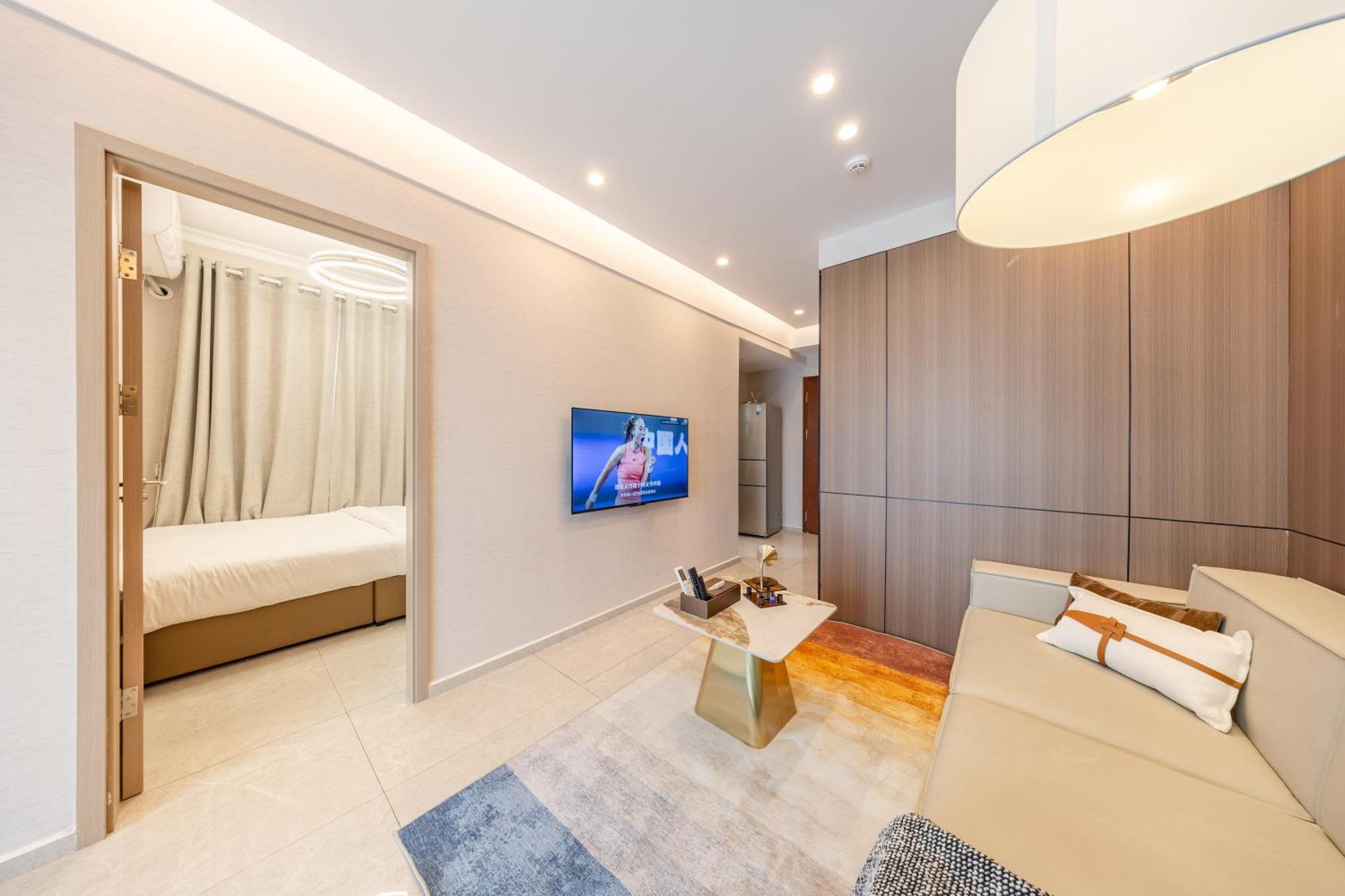 Boruisi Video And Audio Light House - Shenzhen Convention And Exhibition Center Gangxia Metro Station Aparthotel Exteriör bild
