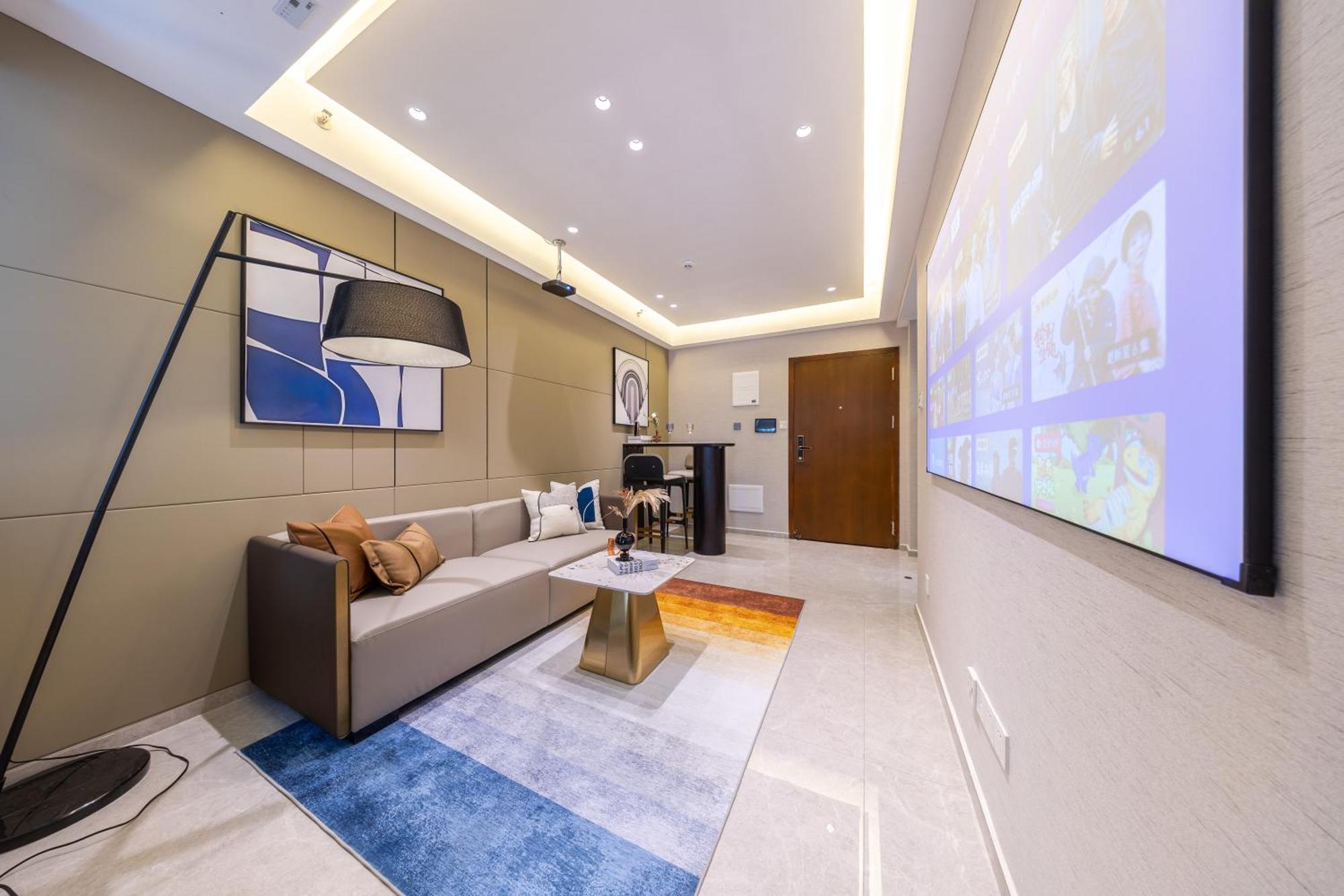 Boruisi Video And Audio Light House - Shenzhen Convention And Exhibition Center Gangxia Metro Station Aparthotel Exteriör bild