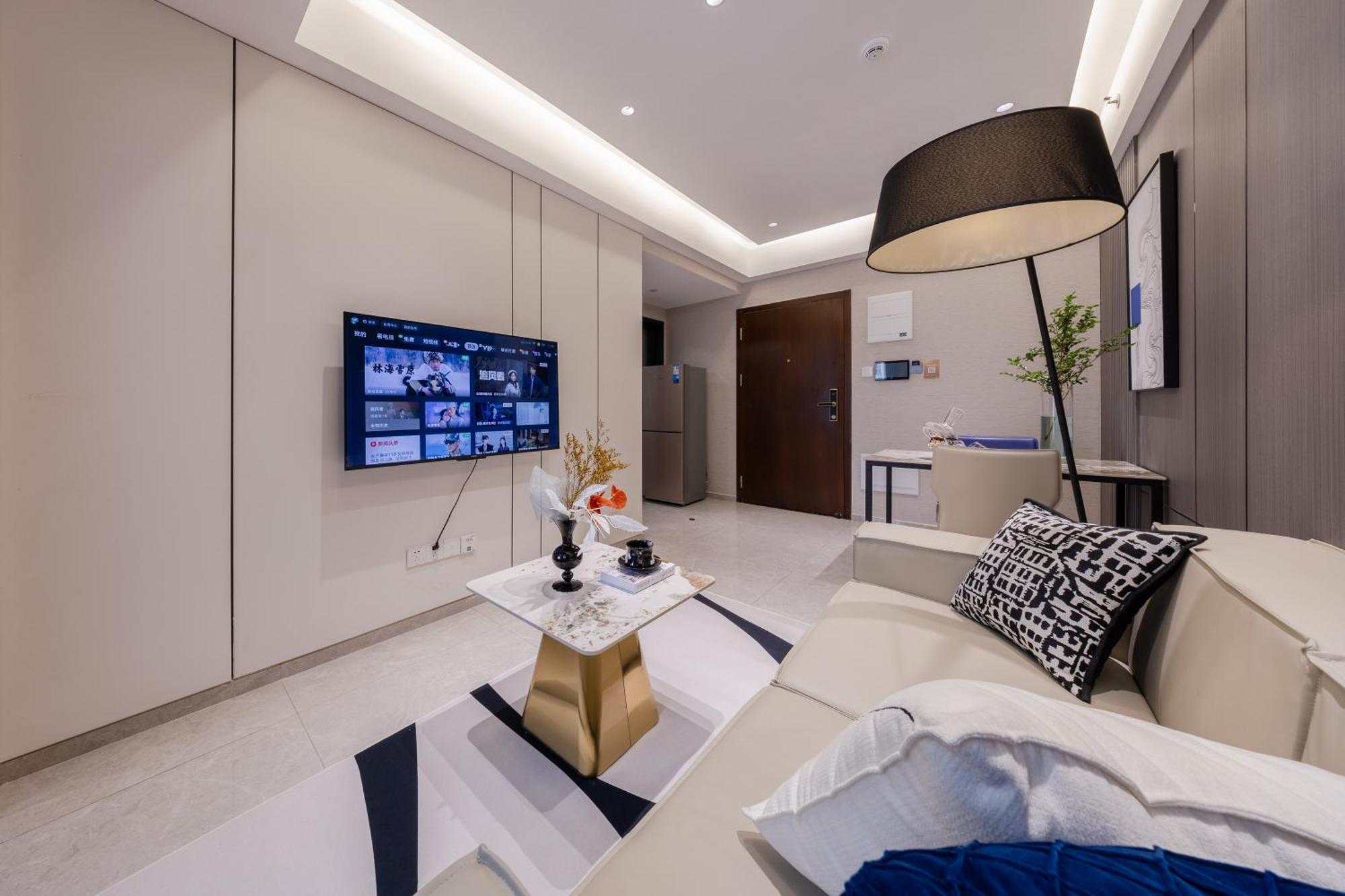 Boruisi Video And Audio Light House - Shenzhen Convention And Exhibition Center Gangxia Metro Station Aparthotel Exteriör bild
