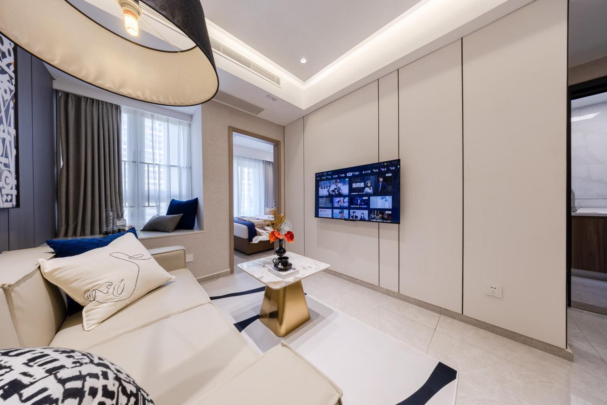 Boruisi Video And Audio Light House - Shenzhen Convention And Exhibition Center Gangxia Metro Station Aparthotel Exteriör bild